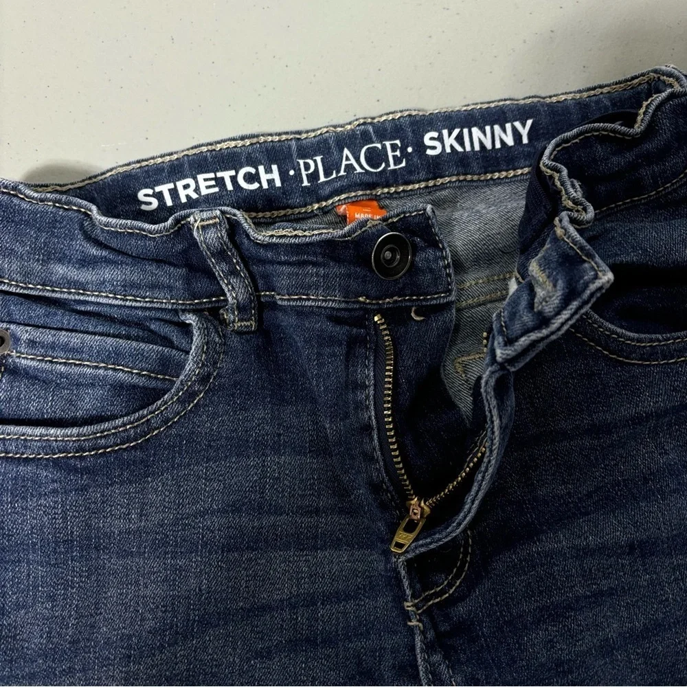 The Children's Place Boys Denim Jeans Dark Wash Stretch Skinny 10